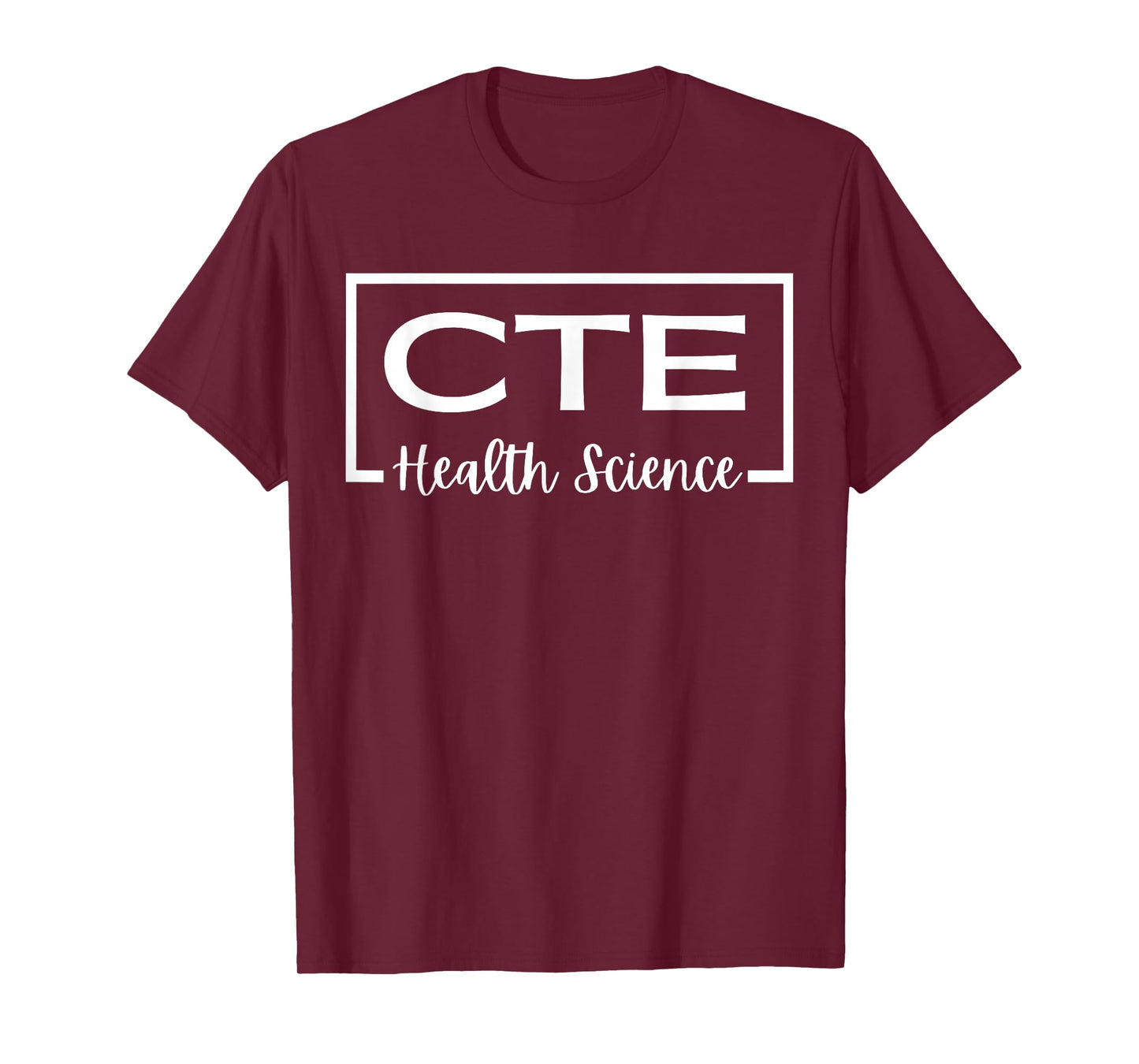 CTE Career And Technical Education Unisex-Adults CTE Teacher Health Theme T-Shirt, Black, Small, Short Sleeve