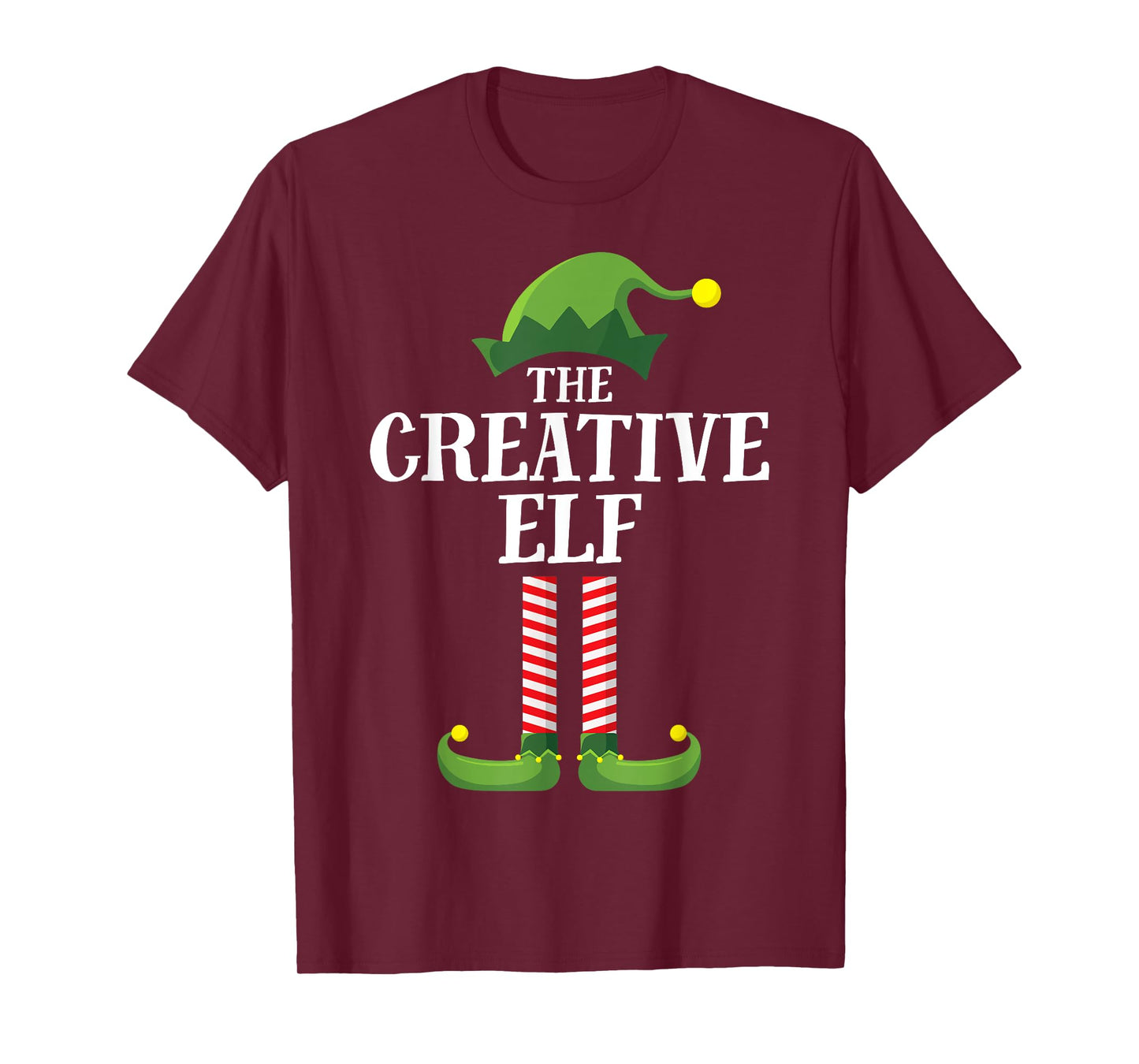 Creative Elf Matching Family Group Christmas Party Pyjamas T-Shirt