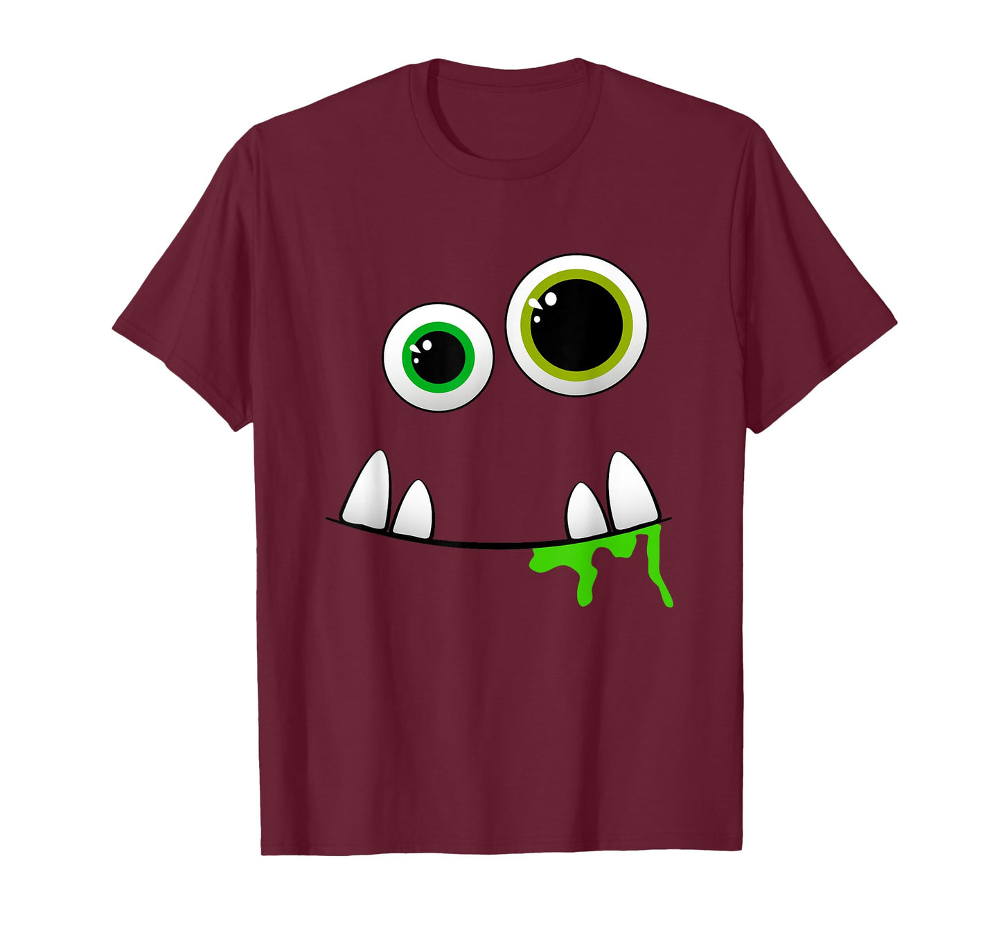Cute Monster Face Halloween Group Costume Gift T-Shirt