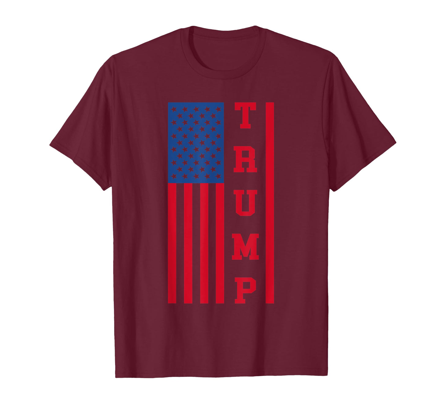 Trump Tee Republicans Red And Blue Trump American Flag Women Kids Men T-Shirt