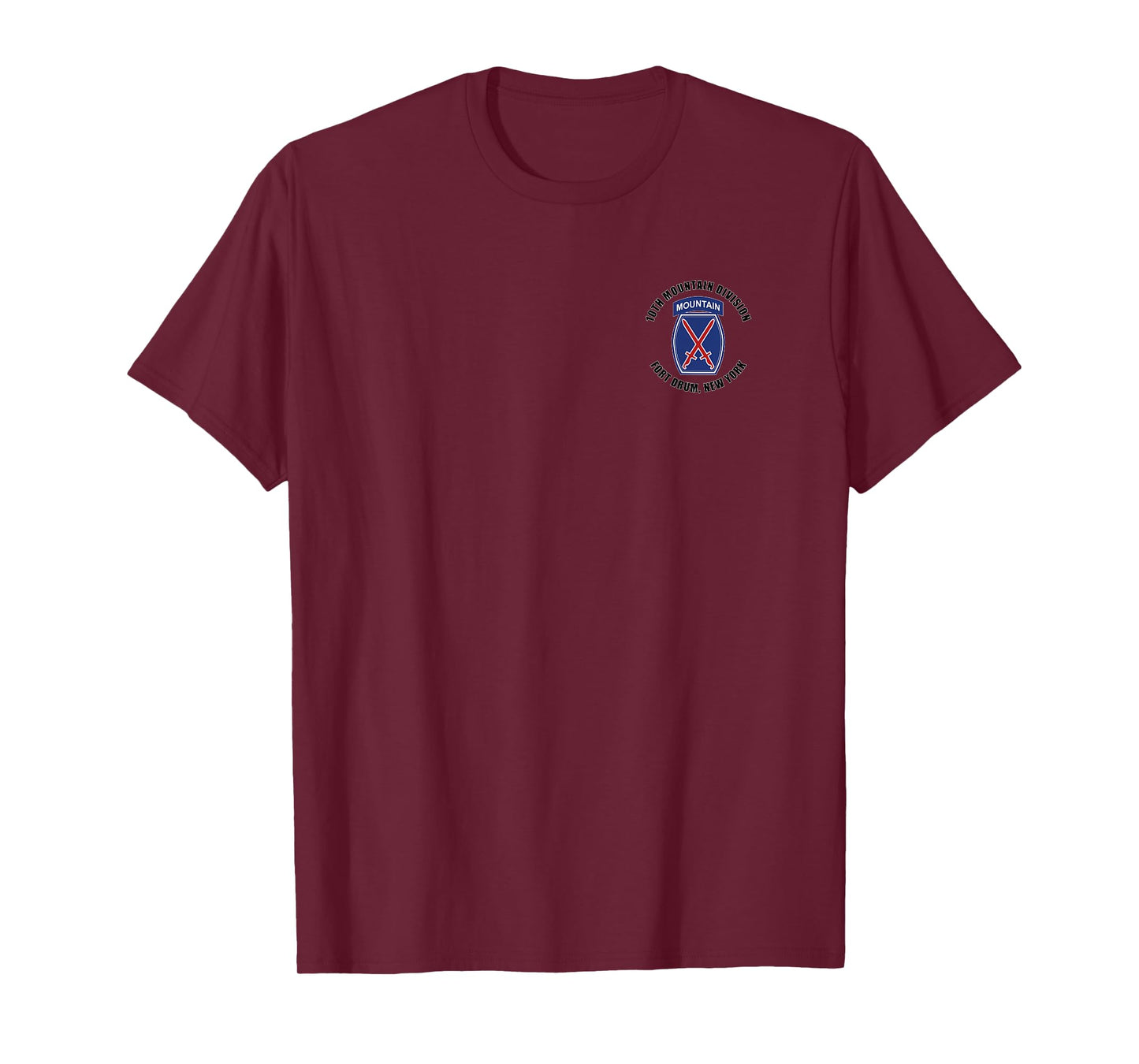 10th Mountain Division Fort Drum New York Veteran Infantry T-Shirt