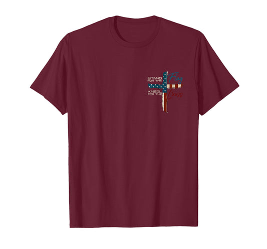 Stand for The Flag Kneel for The Cross T-Shirt