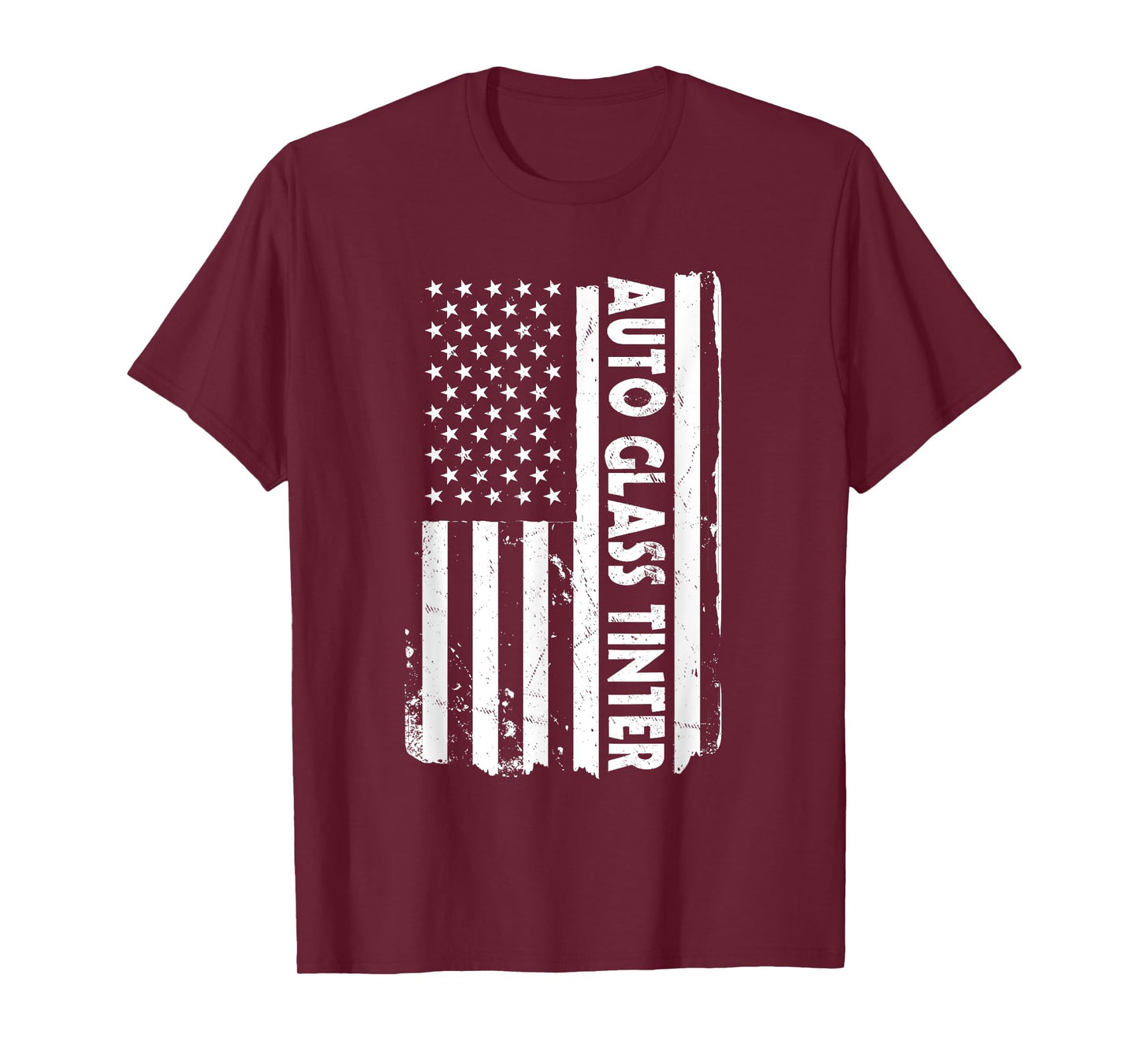 USA Flag Auto Glass Tinter Outfit Tinted Window America T-Shirt
