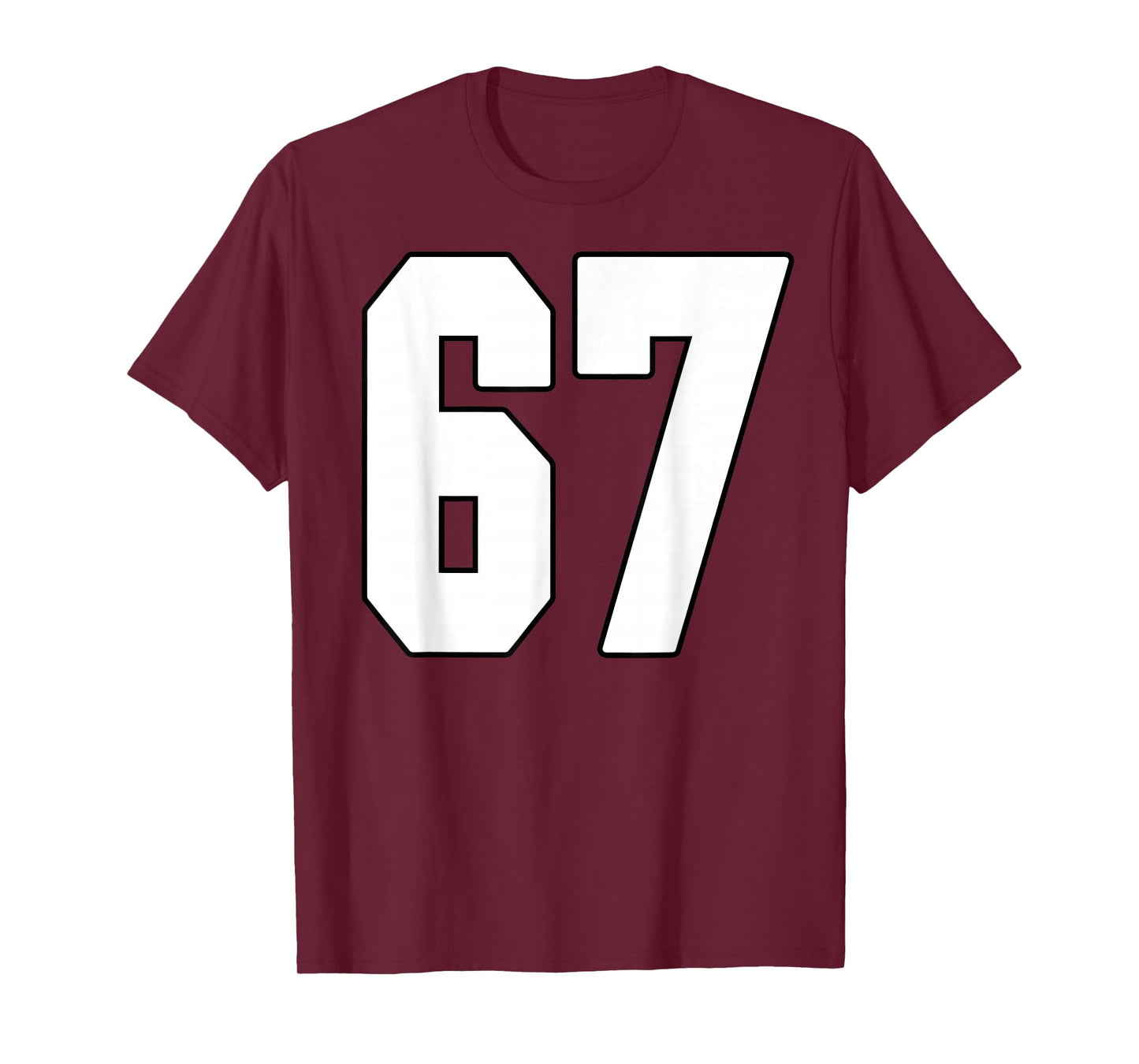 Big #67 Jersey Number 67 Uniform Biggest Fan Favorite Player T-Shirt