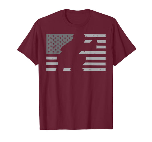 Baseball Catcher American Flag USA Patriotic Men Boys T-Shirt