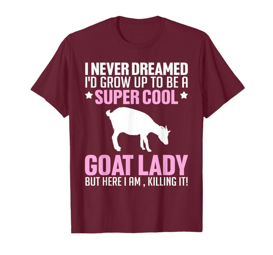 Cute Goat Art For Women Girls Kids Goat Lover Farm Whisperer T-Shirt
