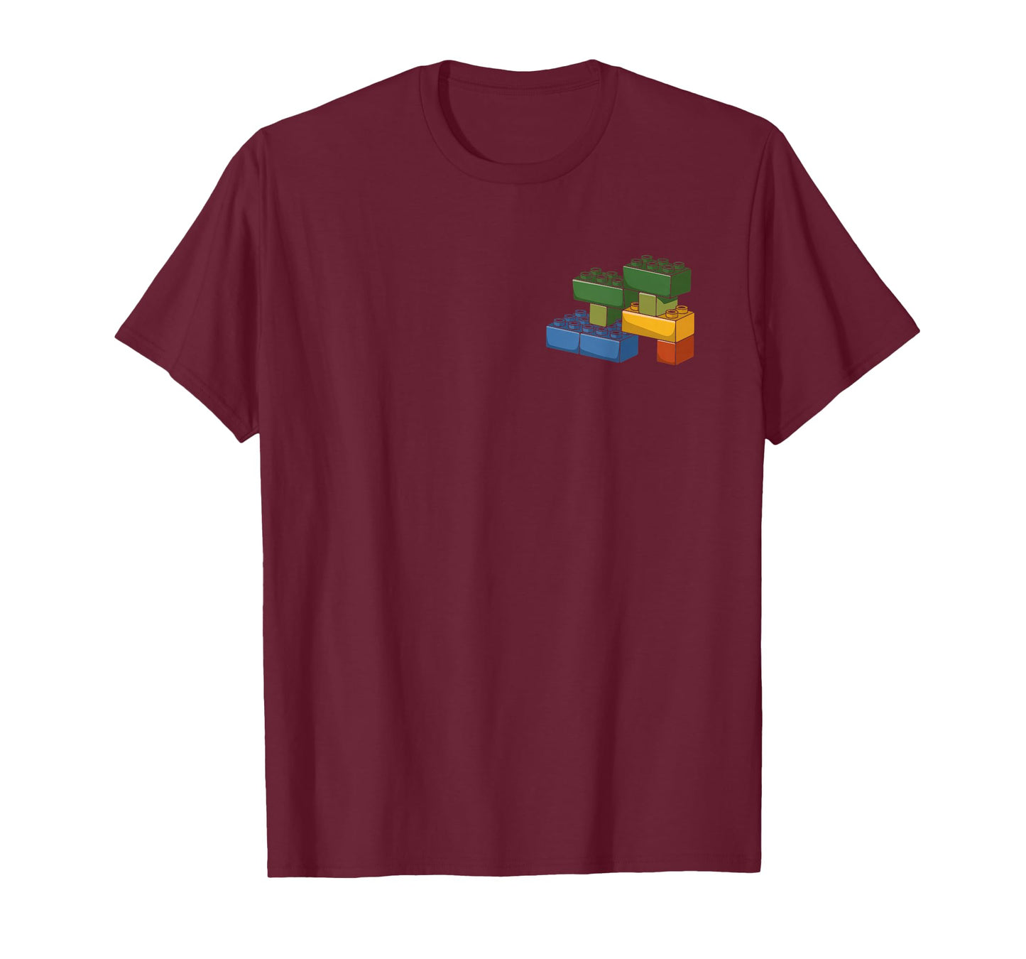 Kids Brick Builder Bricks Pocket Building Blocks T-Shirt