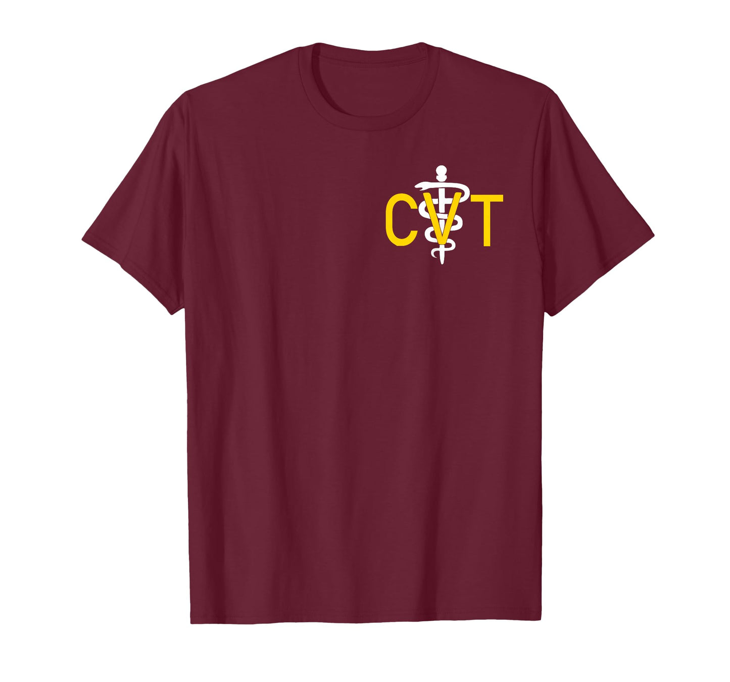 Certified Veterinary Technician CVT Caduceus Pocket Graphic T-Shirt