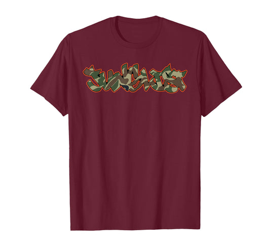 Junglist Camo Graffiti DNB Drum n Bass T-Shirt