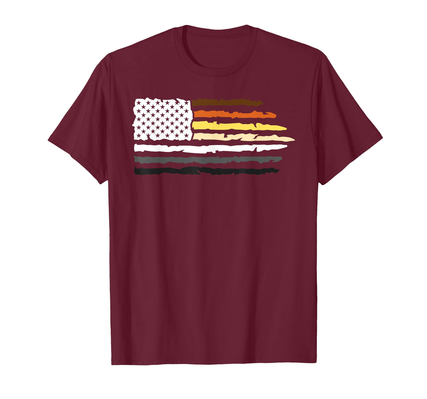 LGBTQ For Gay Pride Month - American Flag USA - Gay Bear Women Men T-Shirt