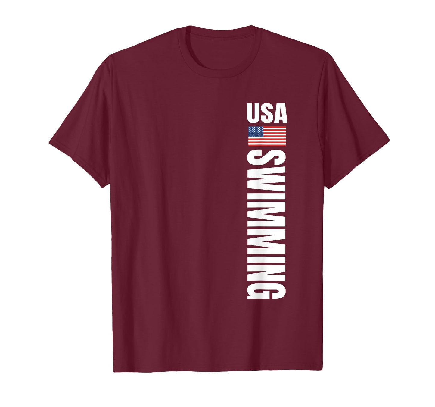 USA Swimming American Flag Swim Sport Team T-Shirt