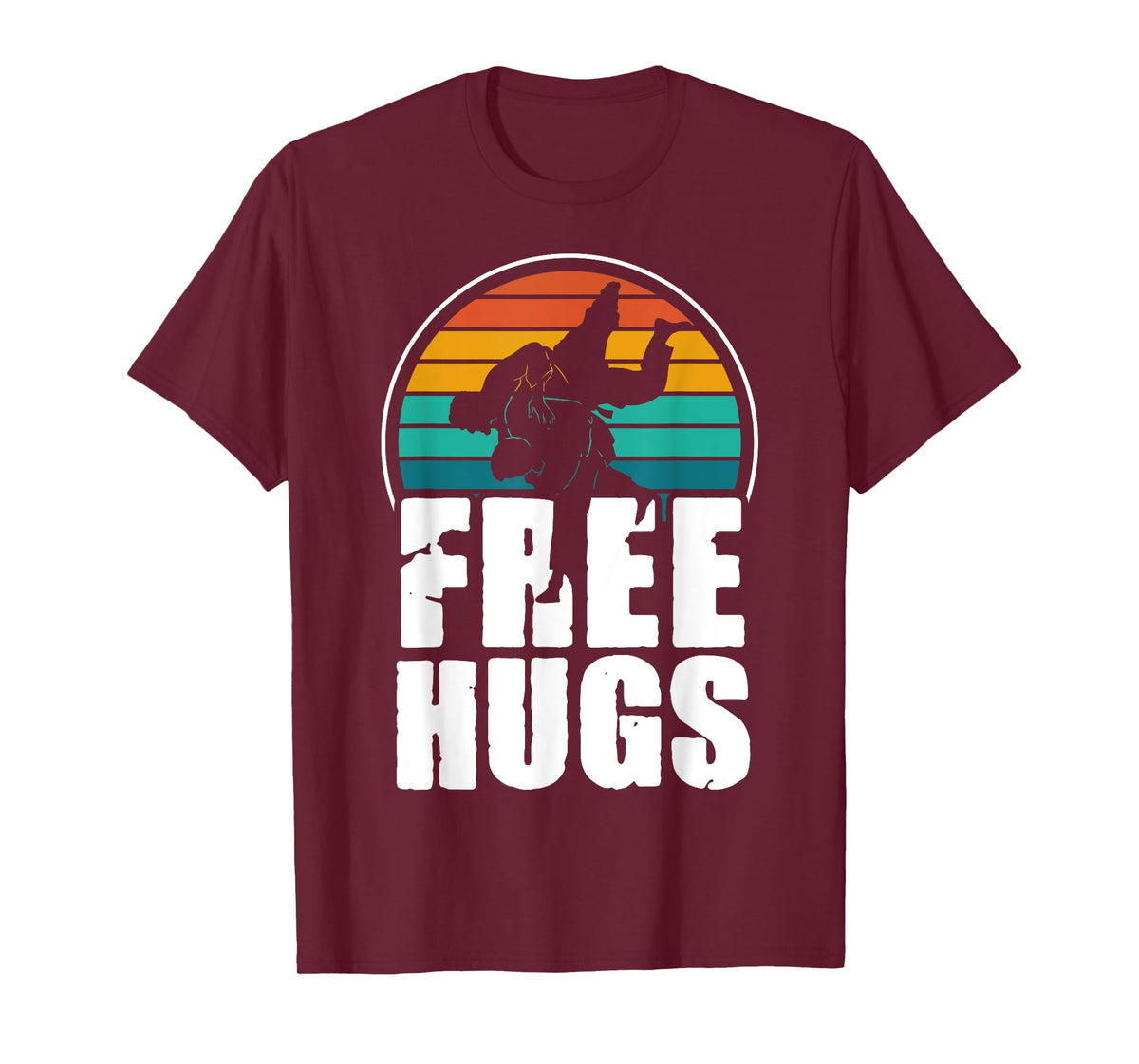 Vintage Retro Free Hugs - Cool Jiu Jitsu BJJ Martial Arts T-Shirt