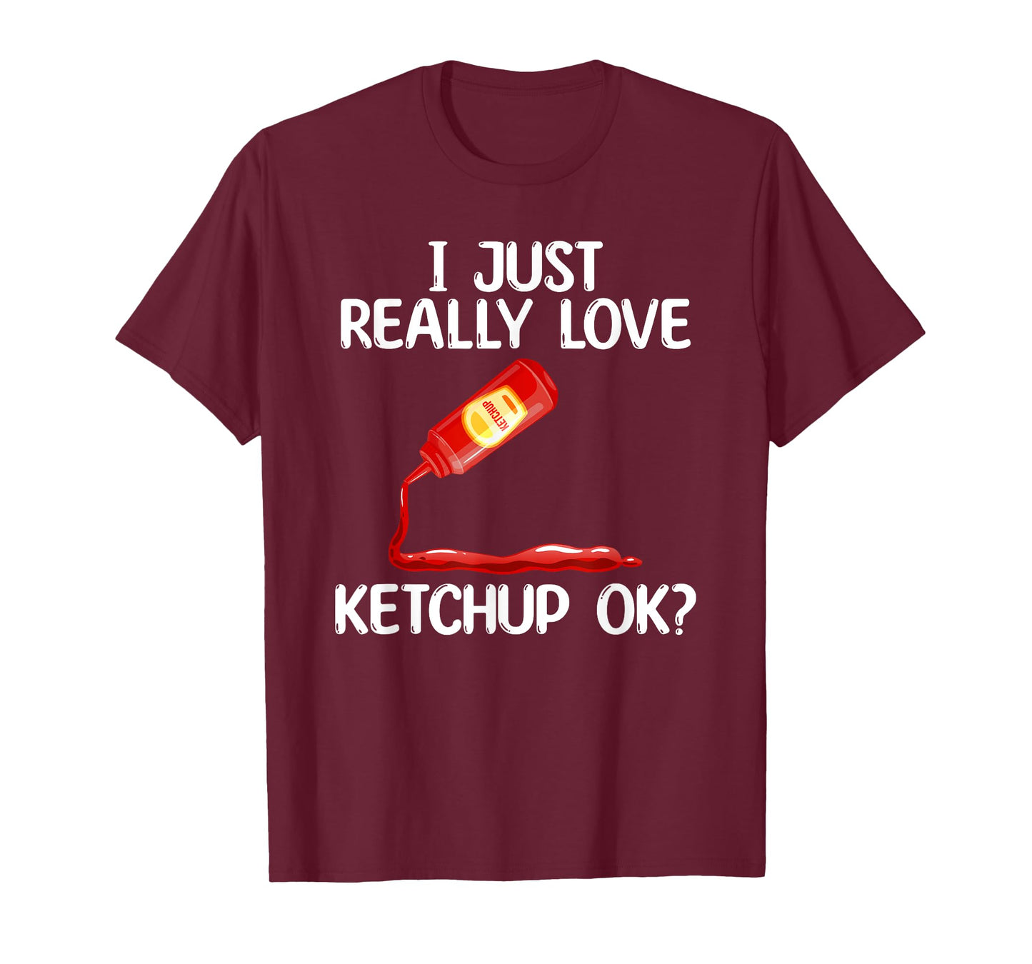 Cool Ketchup For Men Women Mustard Catsup Condiment Foodie T-Shirt