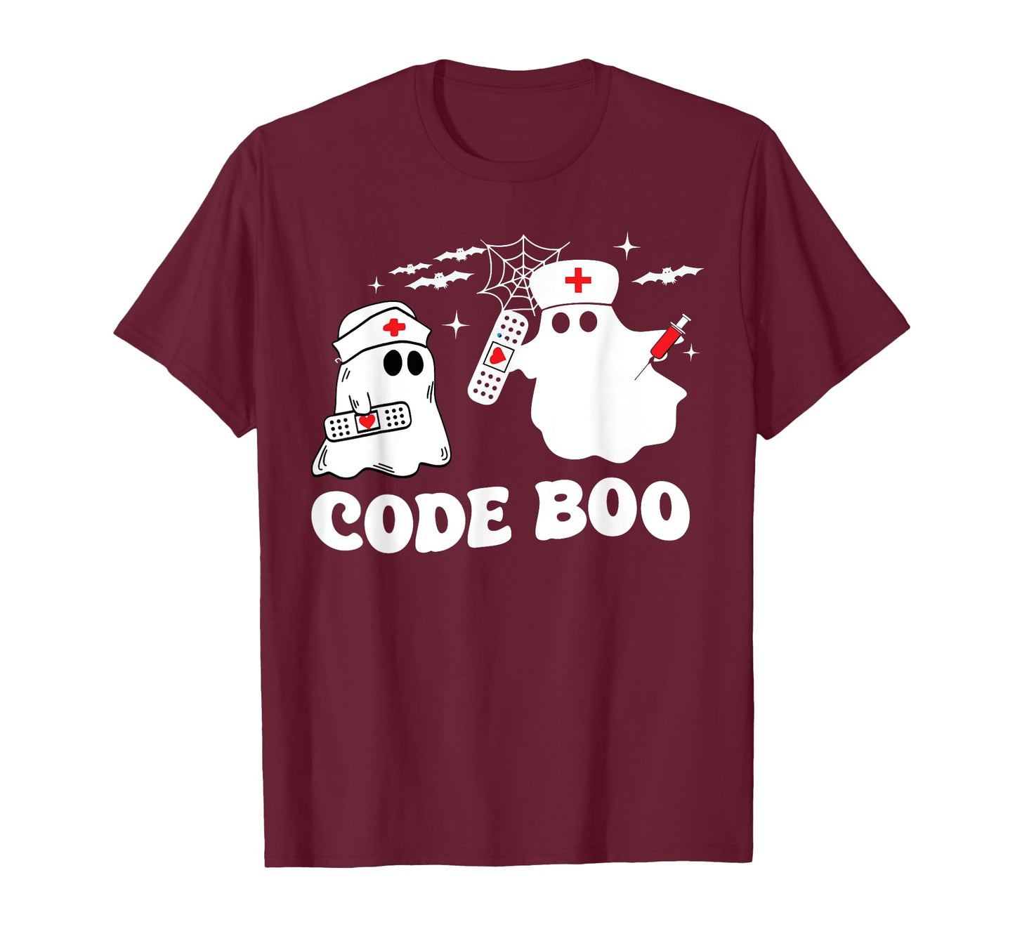 Code Boo Spooky Respiratory Therapist Halloween T-Shirt
