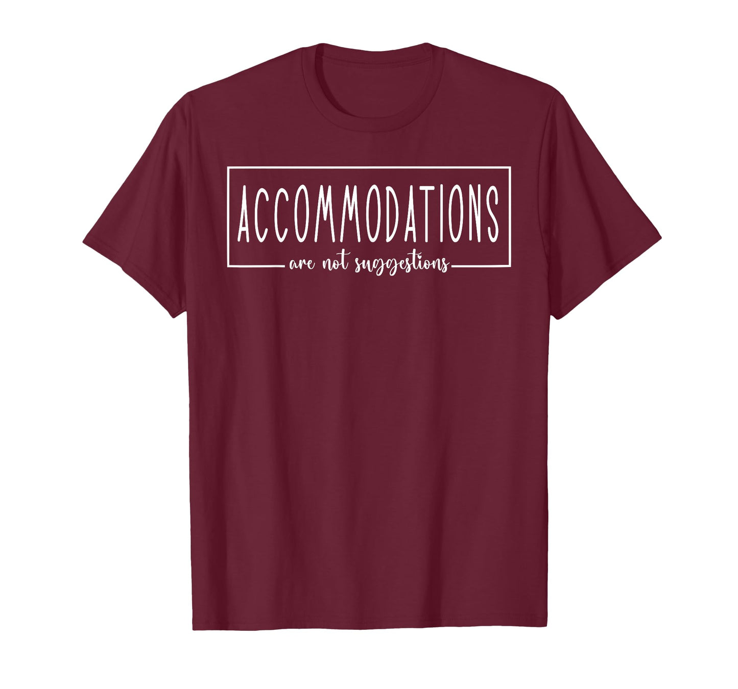Retro Accommodations are Not Suggestions SPED Teacher T-Shirt