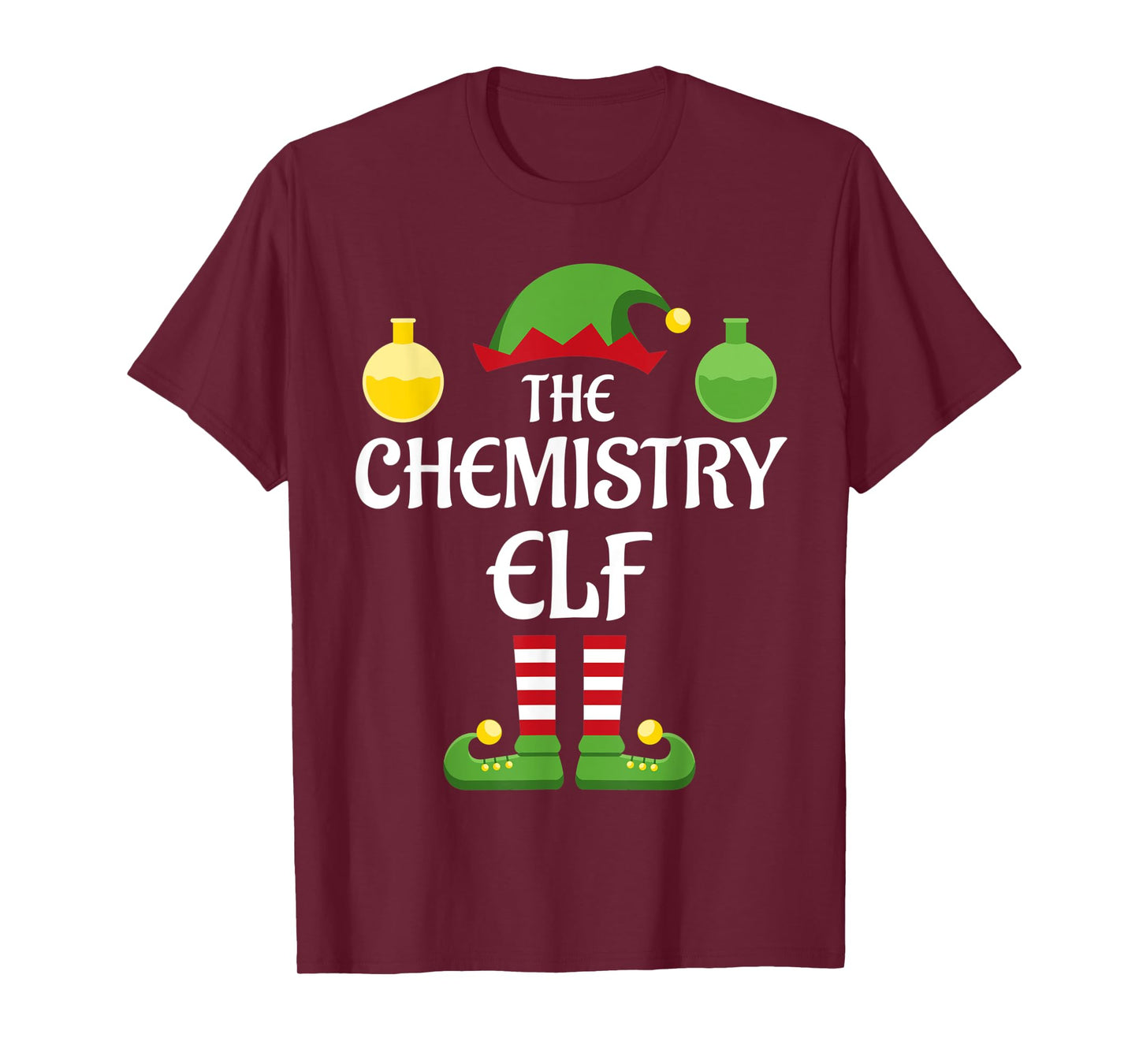 Chemistry Elf Family Matching Group Christmas Science T-Shirt