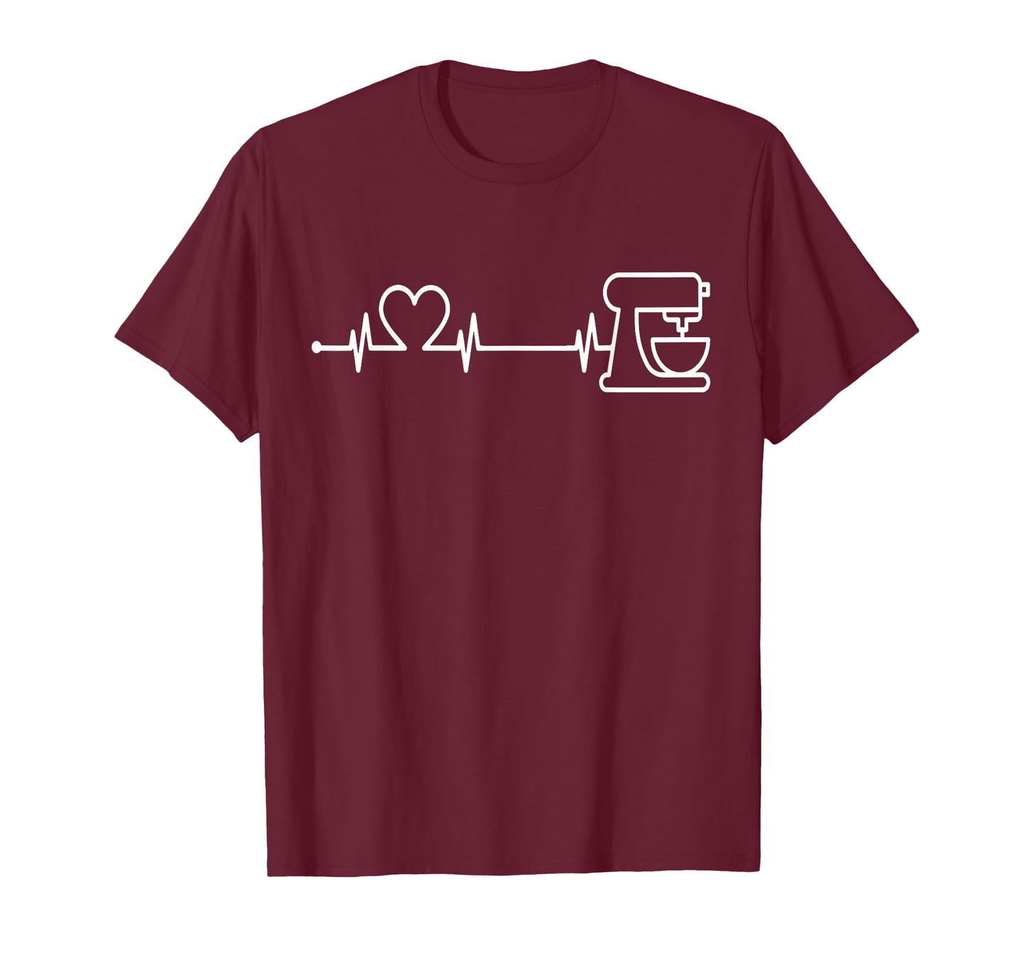 Baking Heartbeat Shirt Bakery Pastry Baker Baking Lover T-Shirt
