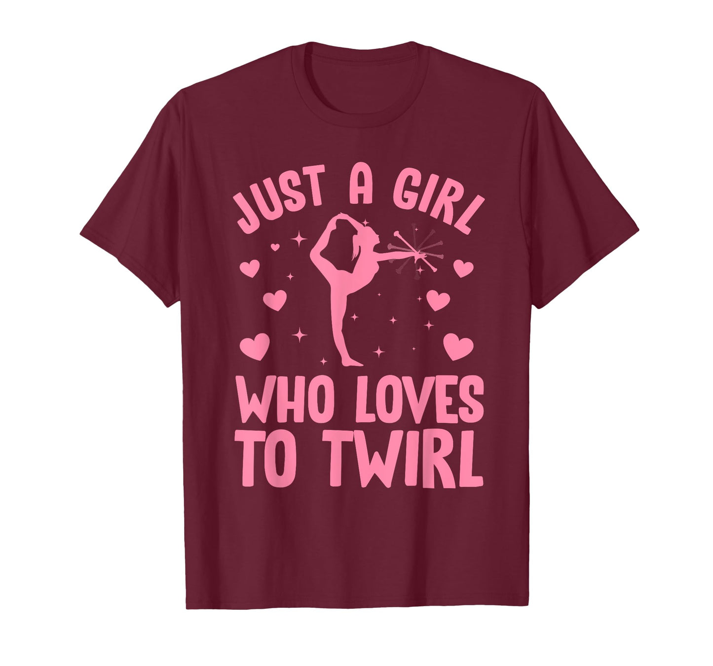 Best Baton Twirling Art For Women Girls Twirler Majorette T-Shirt