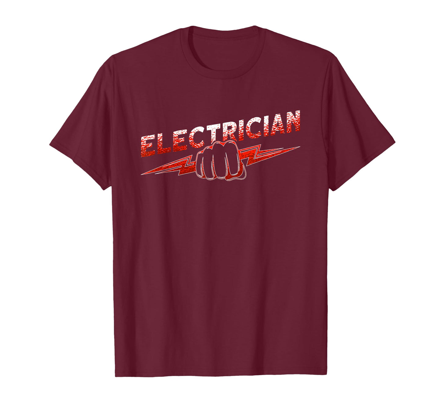 Funny Electrical Worker Skull USA Flag Electrician T-Shirt