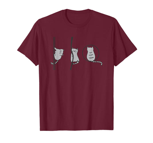 Circus Aerialist Cat Aerialist Yogi Dancer Aerial Lover T-Shirt for Men Women