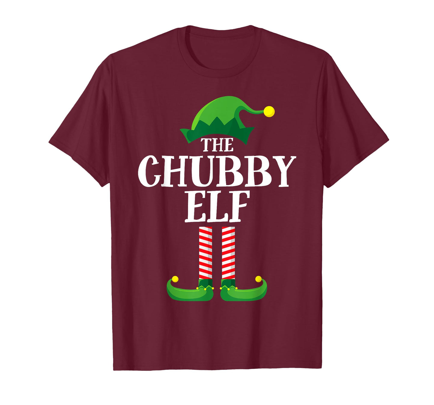 Chubby Elf Matching Family Group Christmas Party T-Shirt