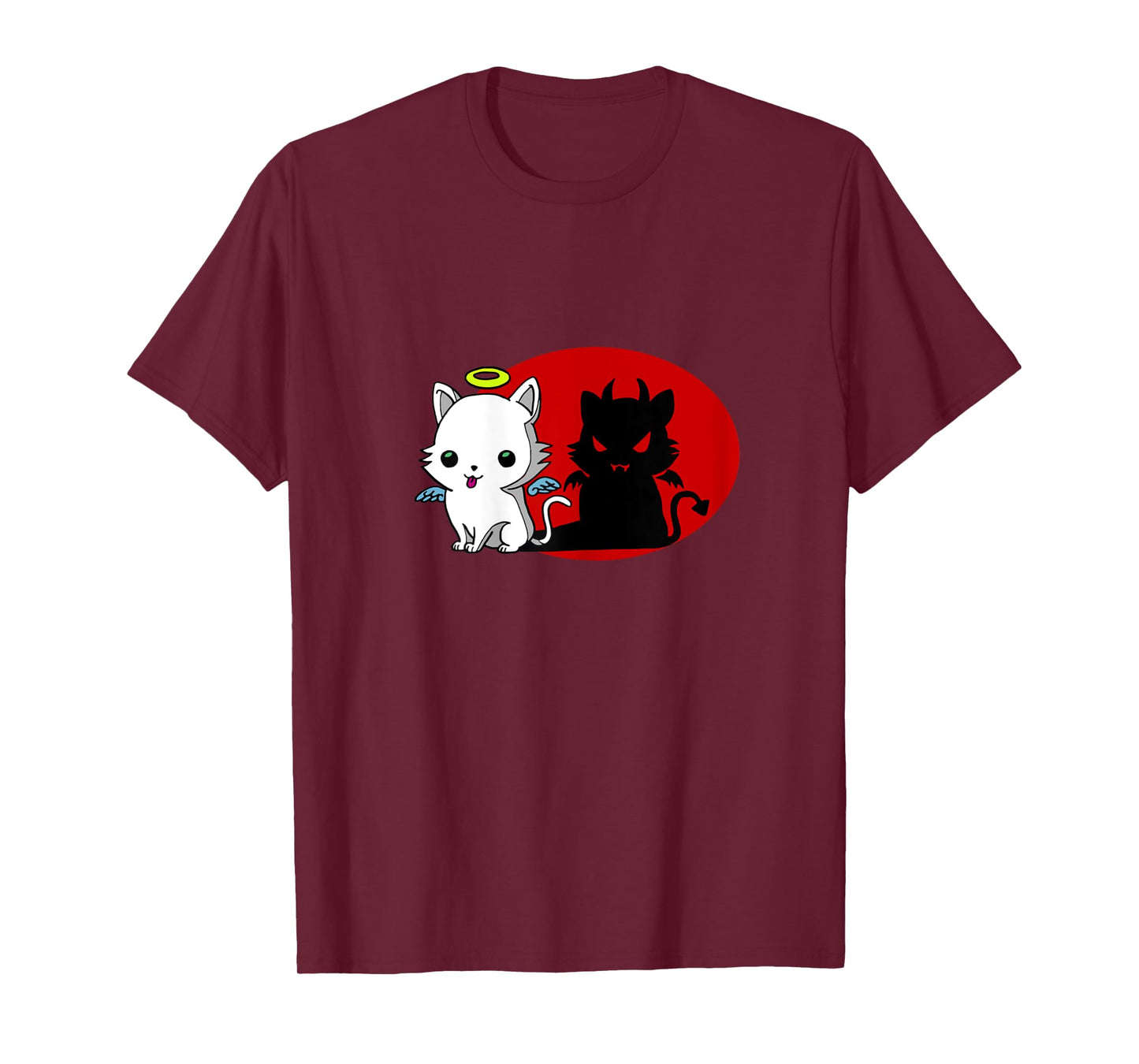 Funny Cat Angel Outside Devil Inside Comic Shirt