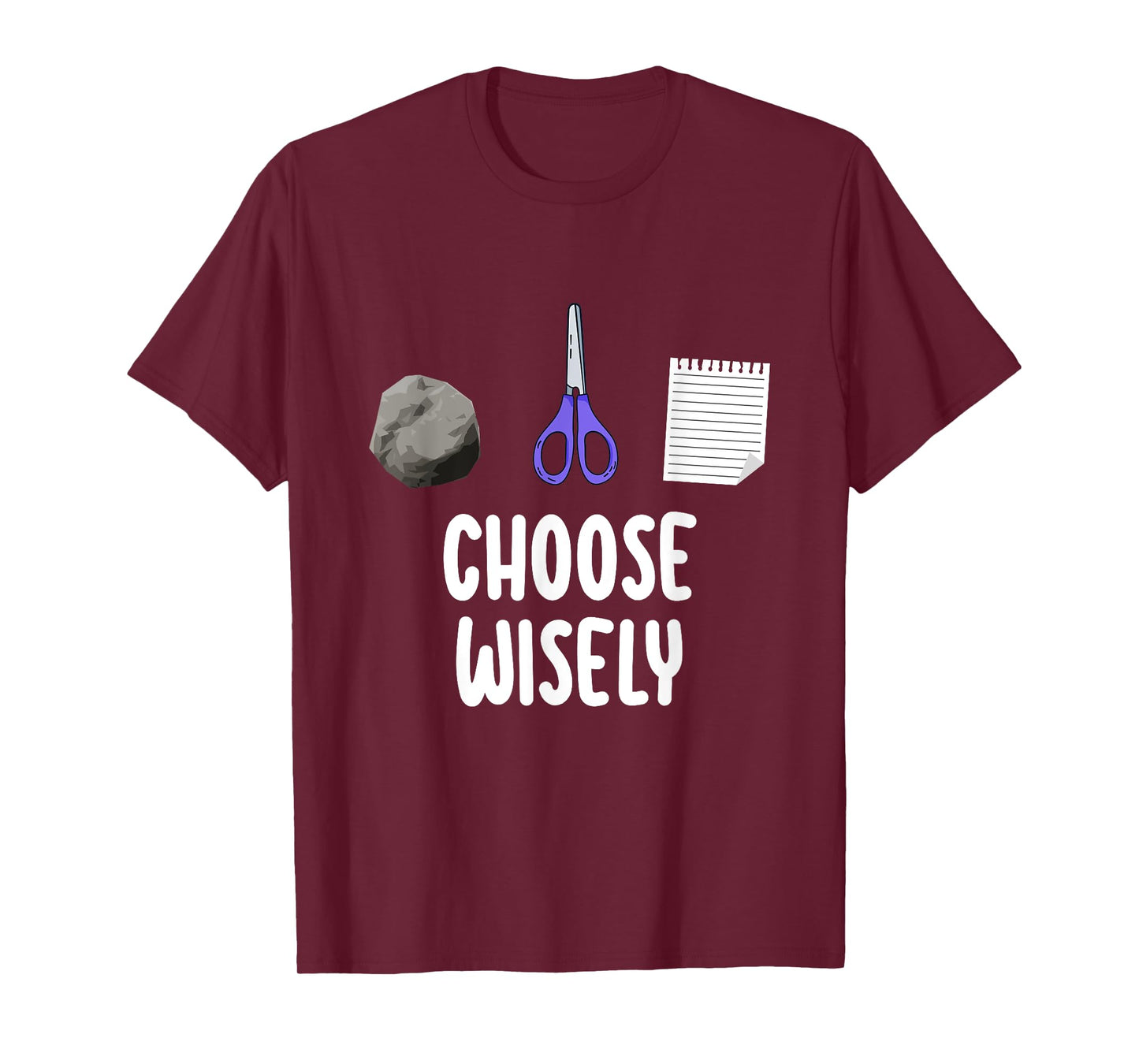 Rock Paper Scissors Hand Game Shirt Funny Choose Wisely Kids T-Shirt