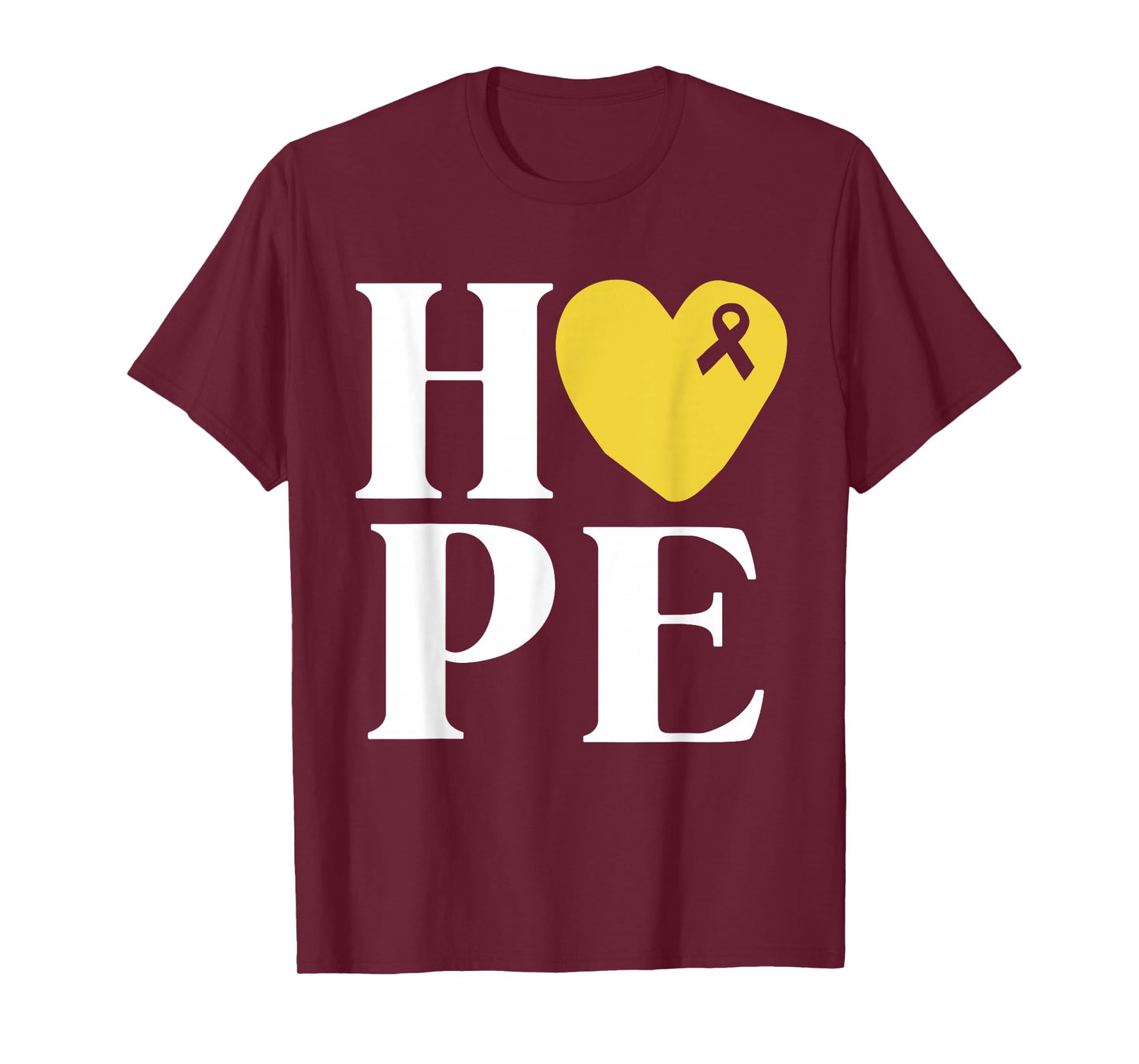 Childhood Cancer Fighter Shirts Hope Gold Ribbon Awareness T-Shirt