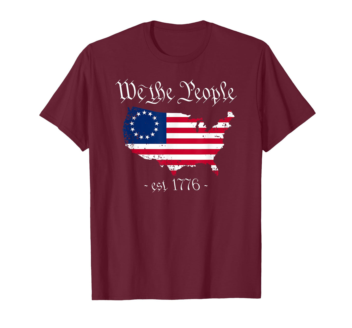 We The People 4th Of July, Betsy Ross Flag, US Patriotic T-Shirt for Women Men