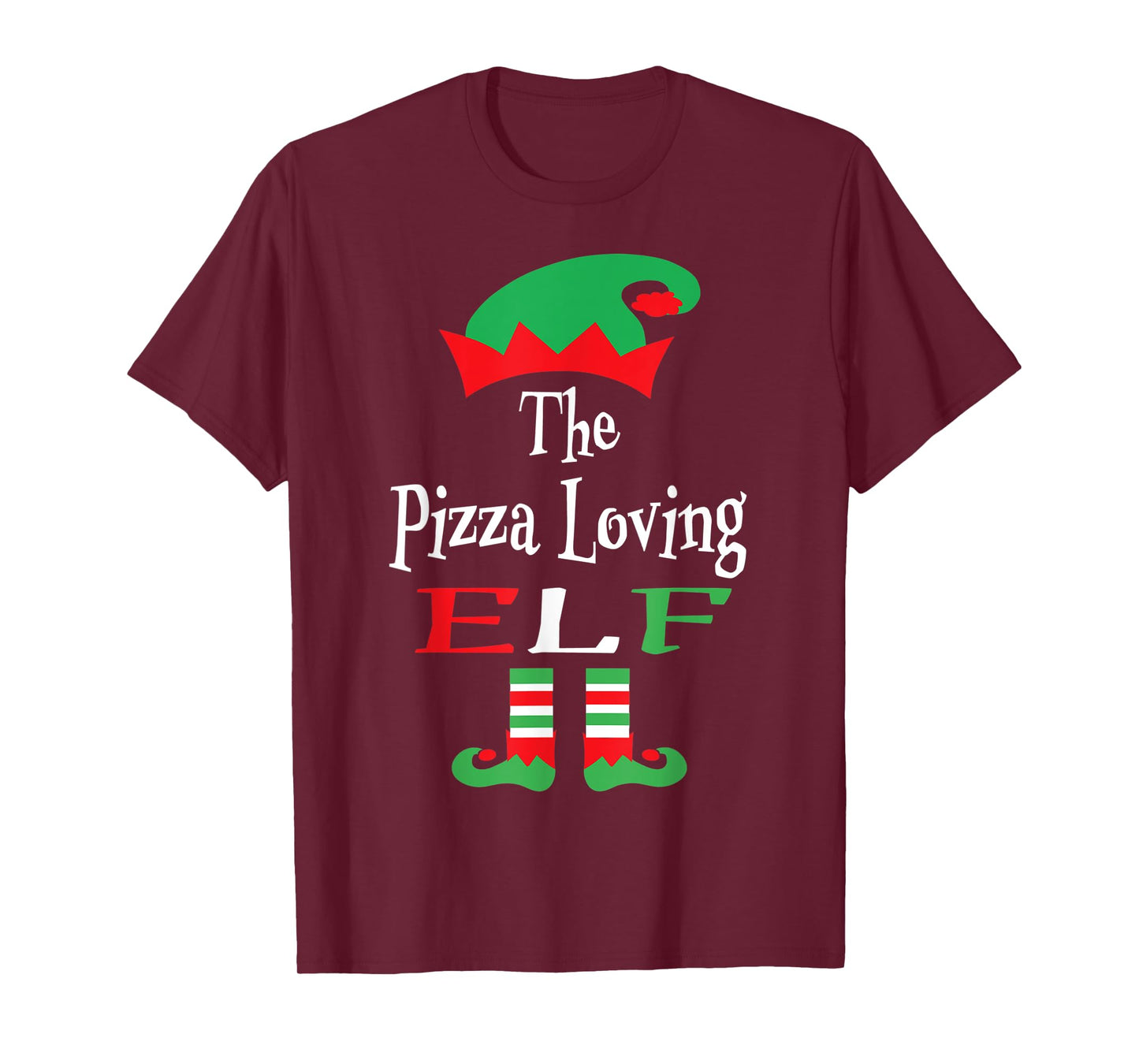 Christmas Funny The Pizza Loving Elf Shirt Youth Teens Gift T-Shirt