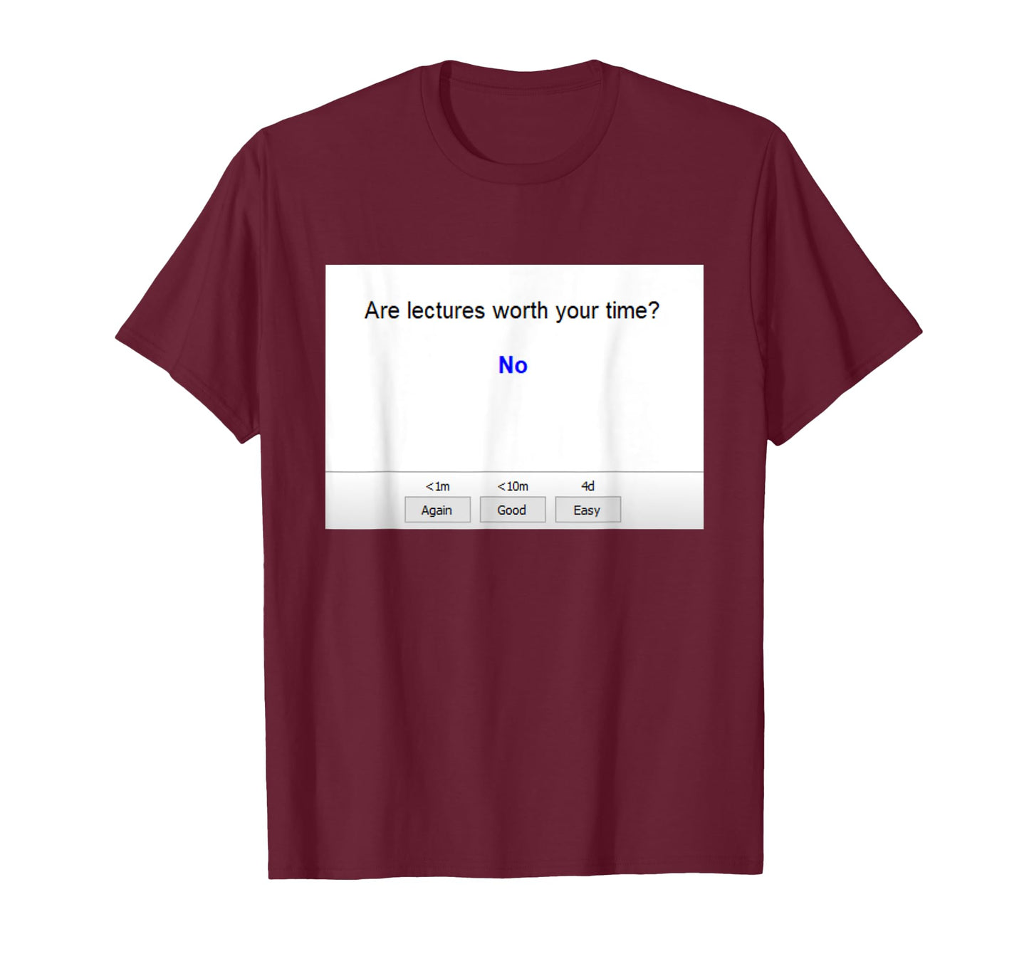 Are Lectures Worth Your Time Anki Funny Medical School T-Shirt