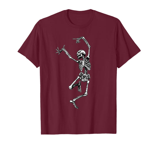 Skeleton Halloween Tshirt - Dancing Skeleton tShirt for Hall T-Shirt