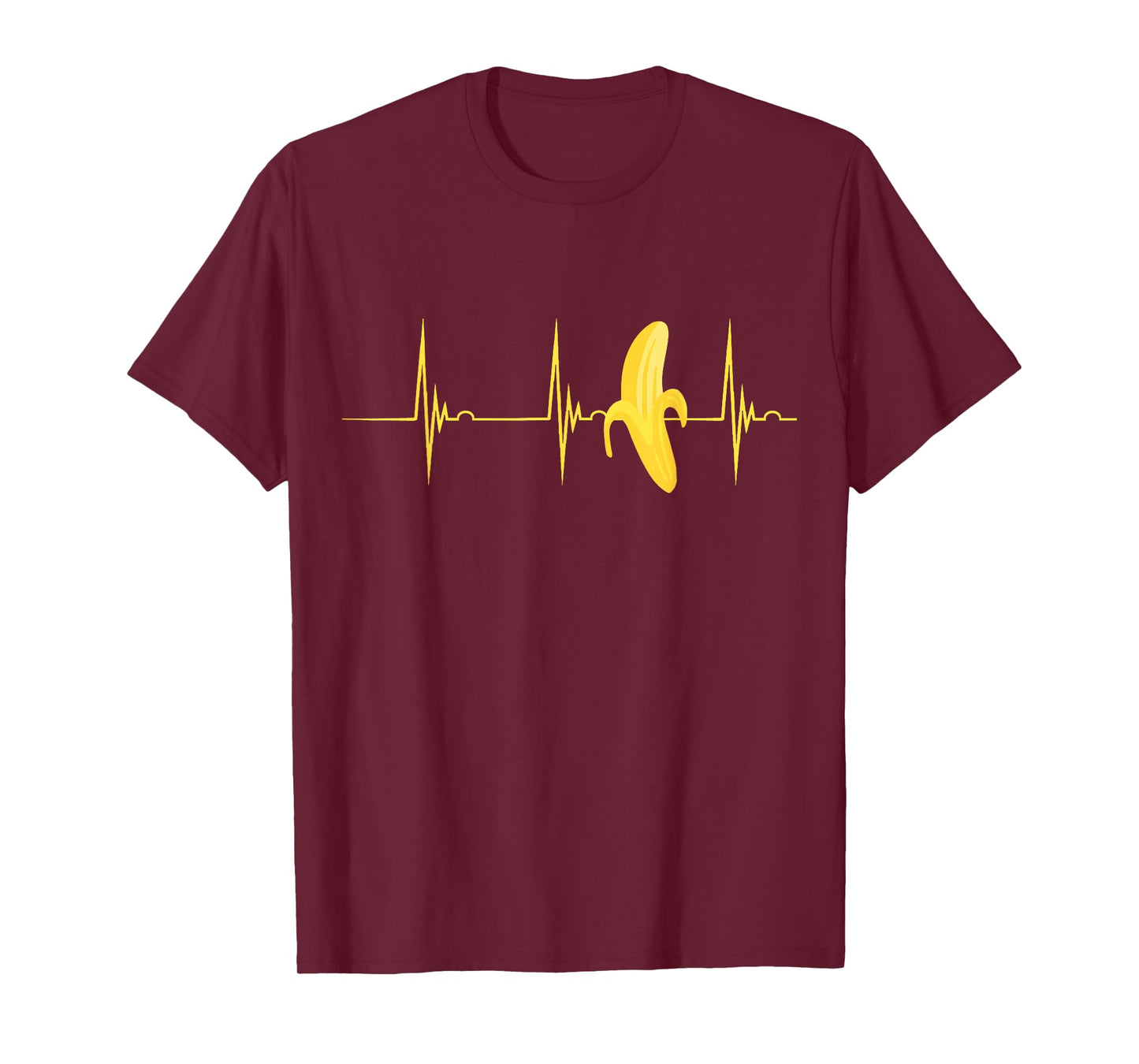 Banana Heartbeat ECG Pulse Banana Lovers Fruit Fruit T-Shirt
