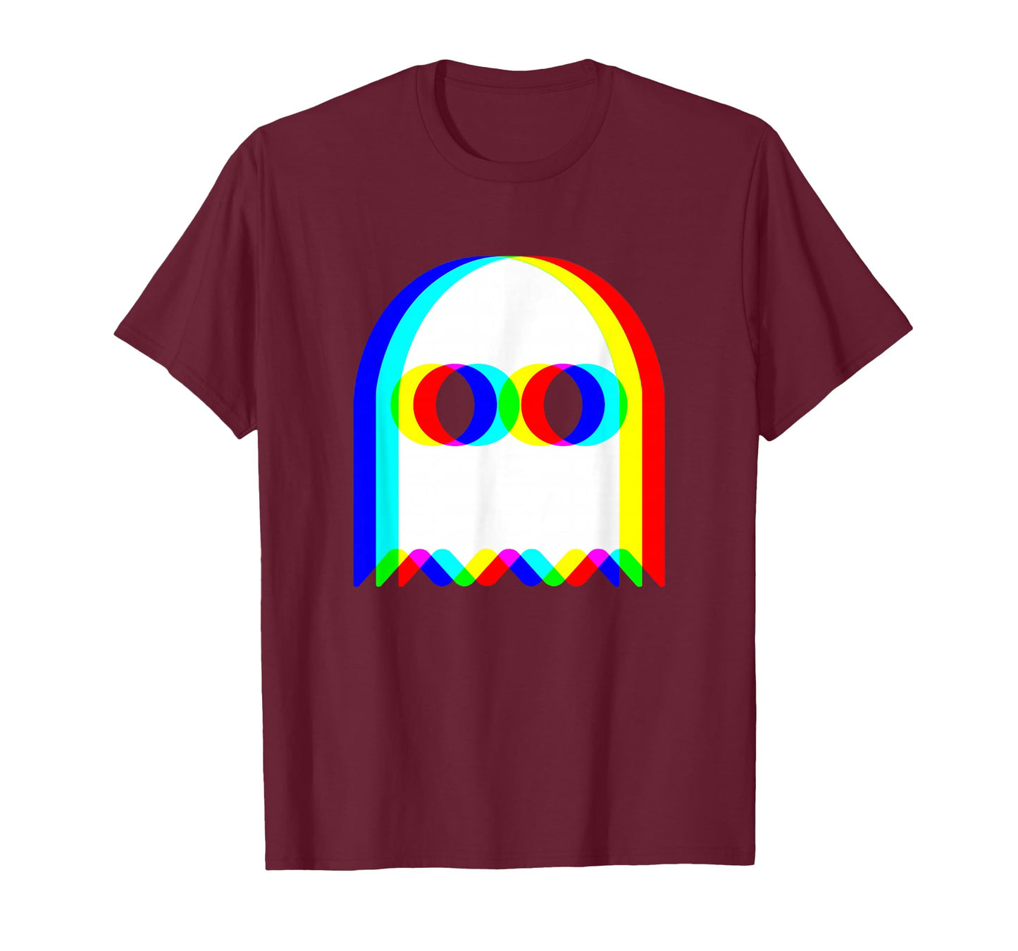 Funny Ghost Trippy Vaporwave Halloween Techno Rave EDM Party T-Shirt