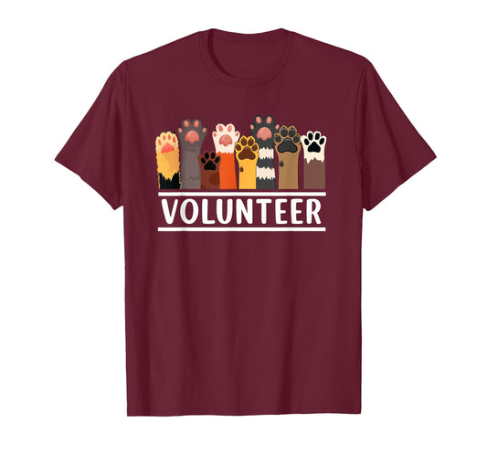 Animal Volunteer For Dog Cat Rescue Supporter T-Shirt for Men Women
