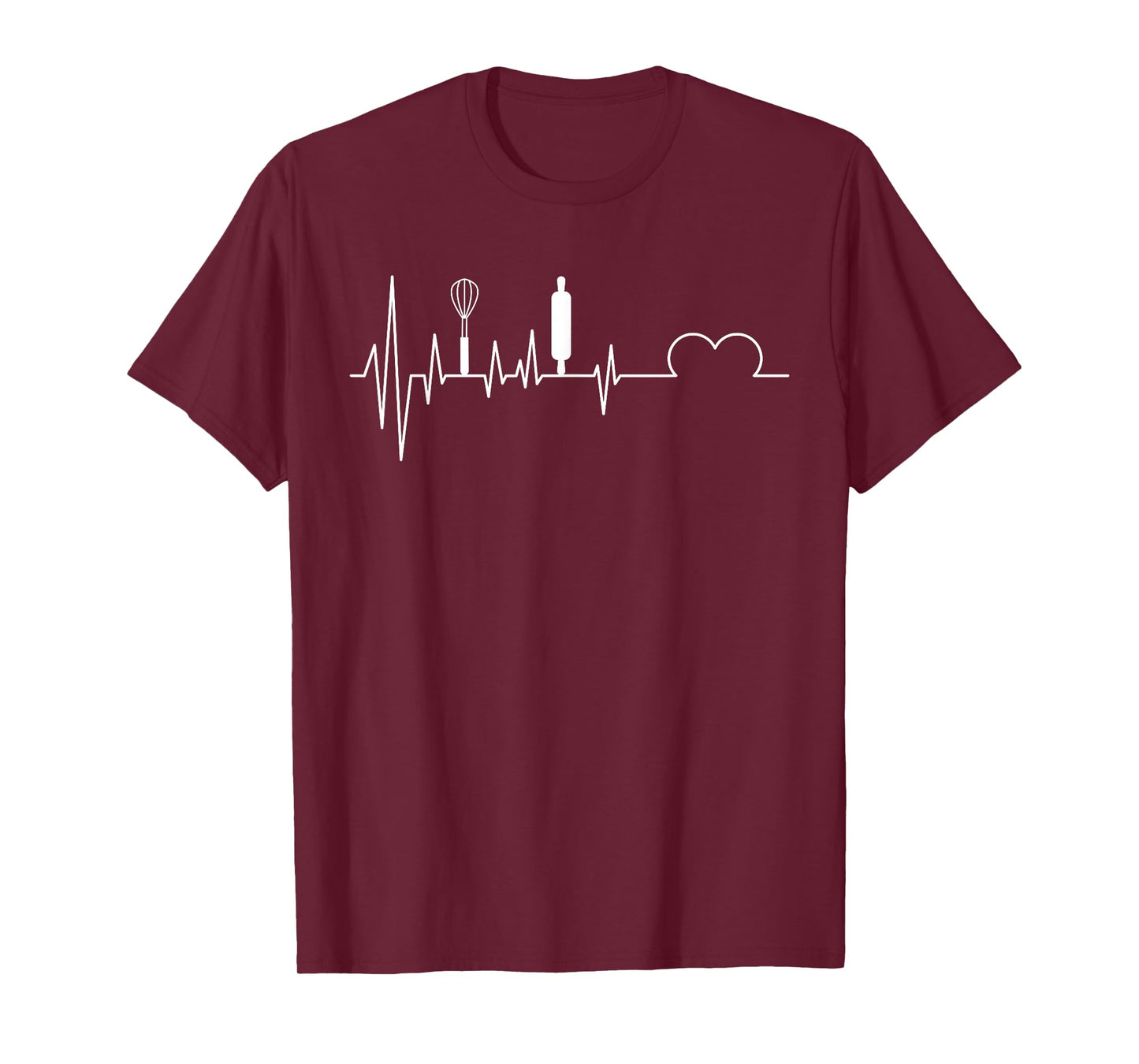Baker Heartbeat Baking Baker's Cake Cupcake Gift T-Shirt