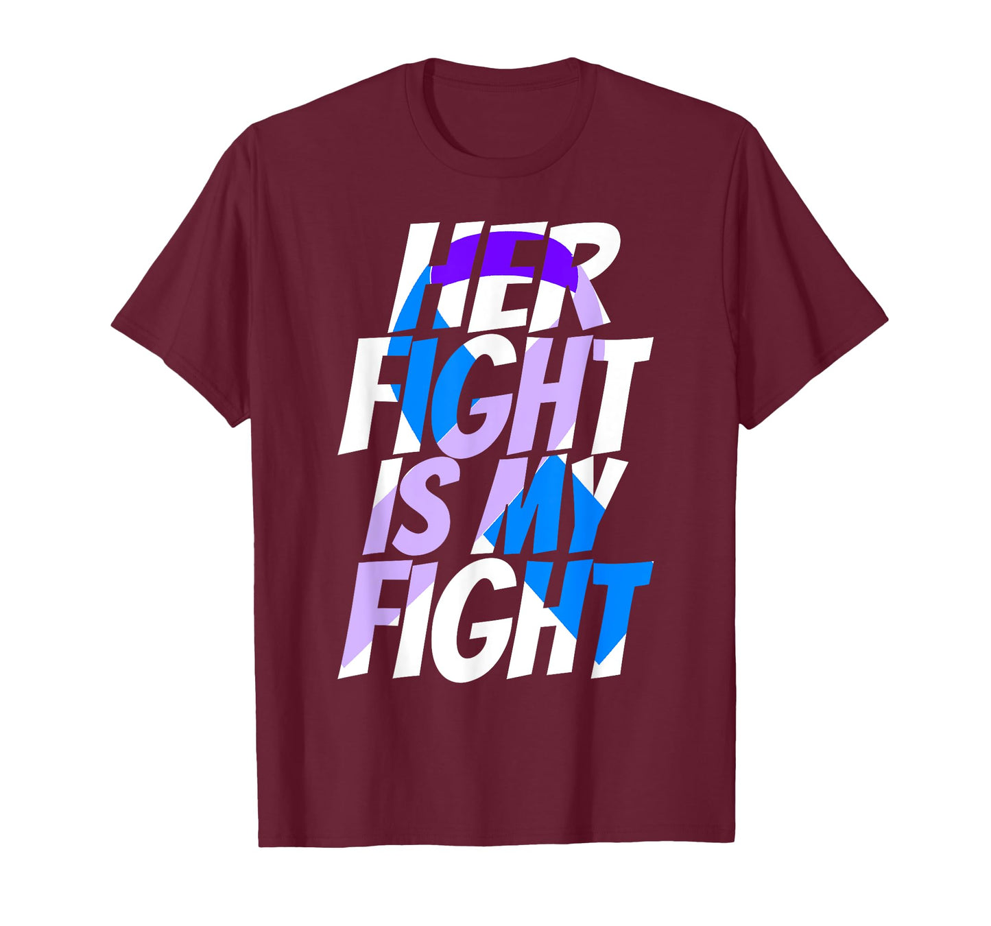 Cute Purple Blue Ribbon Shirt for Her Preeclampsia Awareness T-Shirt