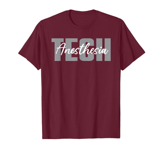 Anesthesia Tech Typeset Outfit Anesthesia Technology T-Shirt
