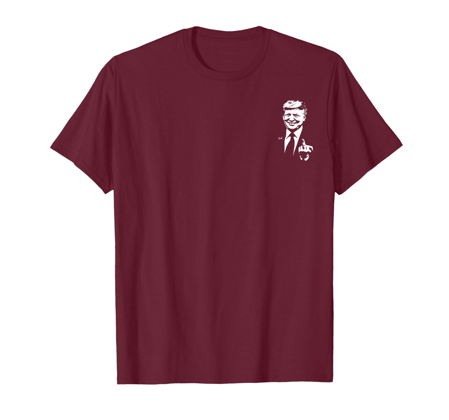 Trump Middle Finger Funny Trump 2024 Pocket T-Shirt