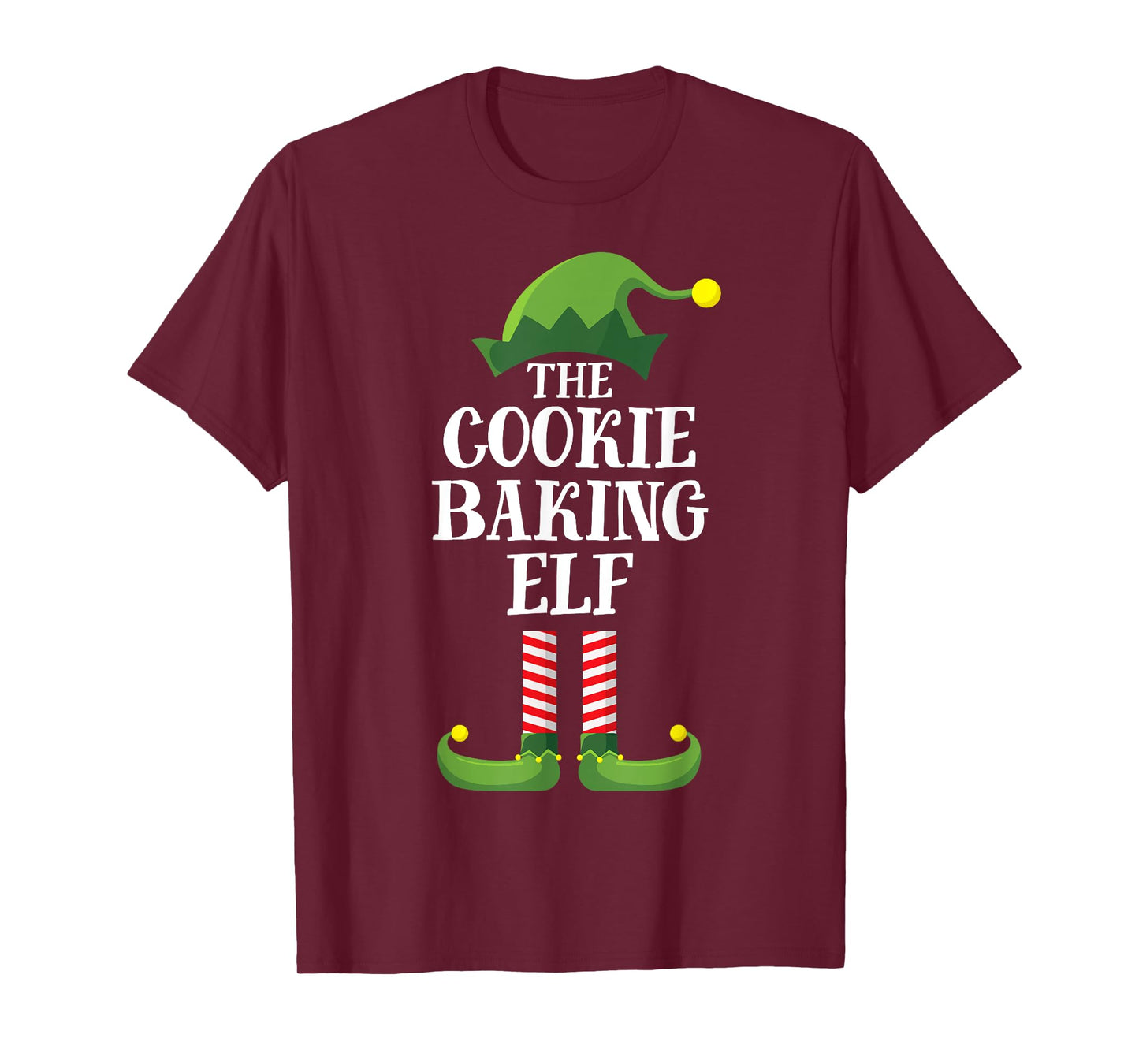 Cookie Baking Elf Matching Family Group Christmas Party PJ T-Shirt