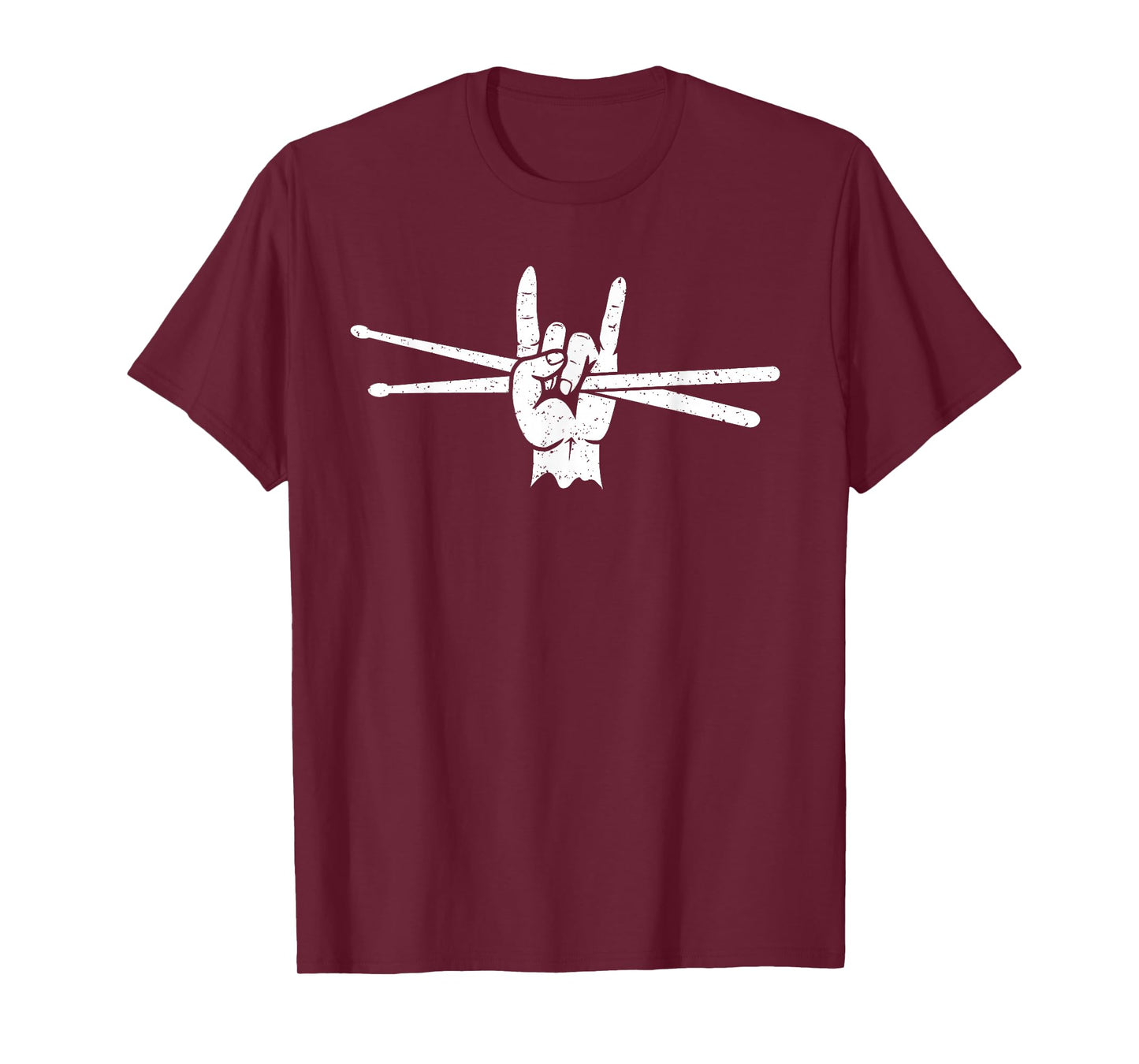 Retro Drum Sticks Art Men Boys Kids Percussion Drum Player T-Shirt
