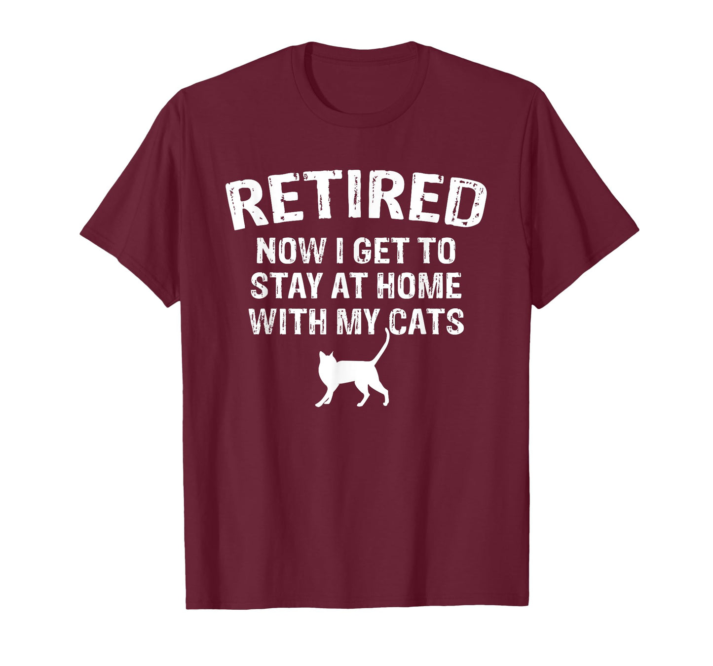 Great Retired Cat Lover Design Cats Owner Retirement T-Shirt