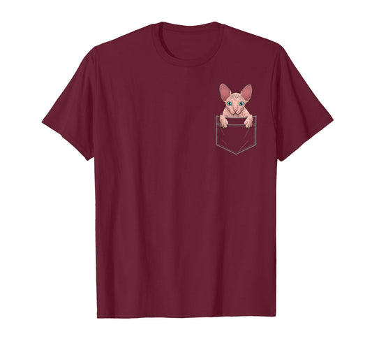 Cute Sphynx Cat Art For Men Women Kids Hairless Cat Sphynx T-Shirt