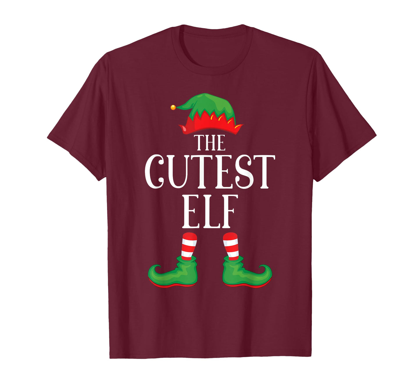 Cutest Elf Matching Group Xmas Funny Family Christmas T-Shirt