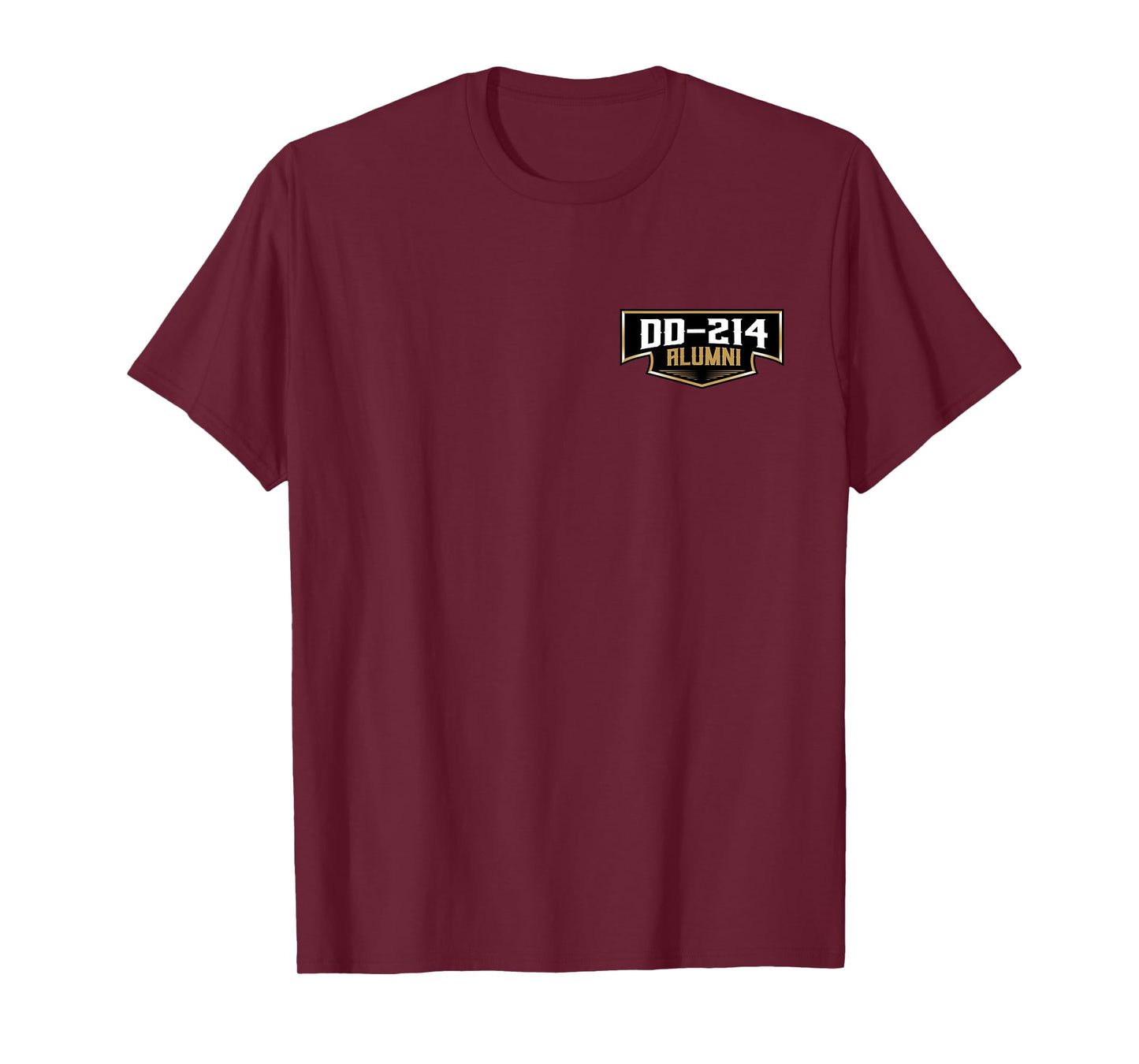 Veteran DD-214 Alumni Armed Forces Front & Back Design T-Shirt