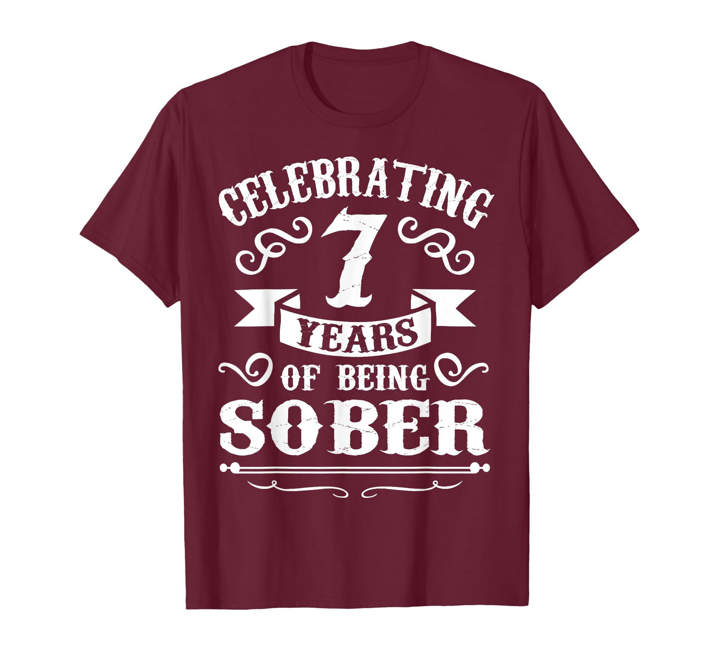 7Years Sober Sobriety Gift T-Shirt