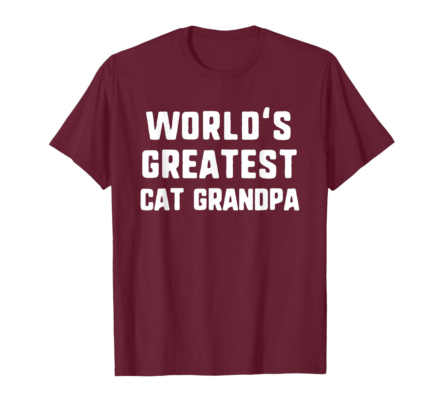 World's Greatest Cat Grandpa Funny Gift Christmas T-Shirt