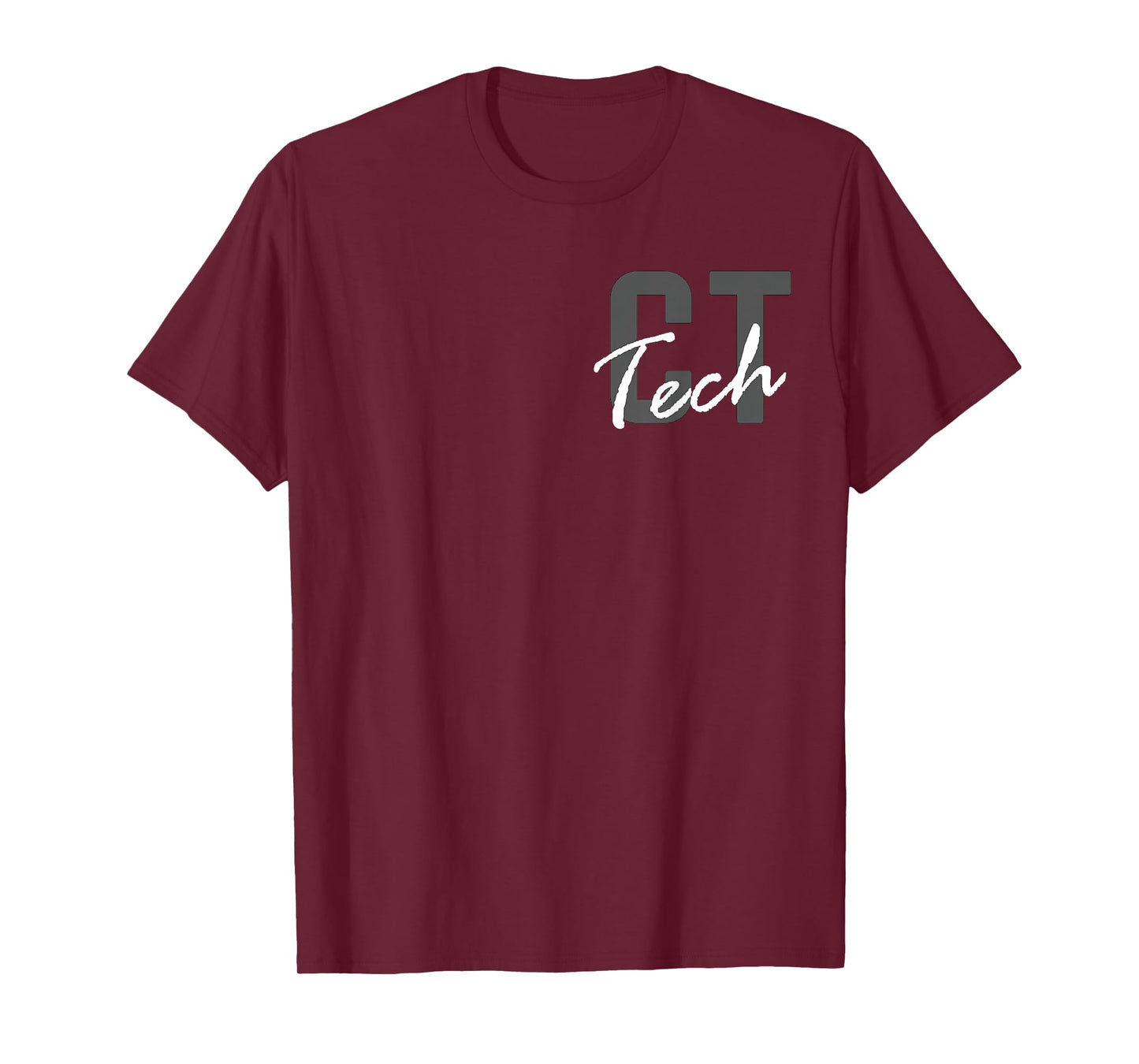 CT Tech Radiology Department Technologist Front Back Design T-Shirt