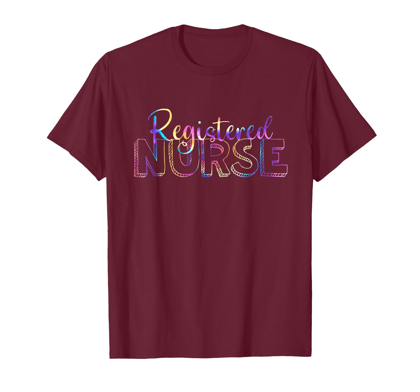 Cute Tie Dye Registered Nurse RN Nursing school graduation T-Shirt