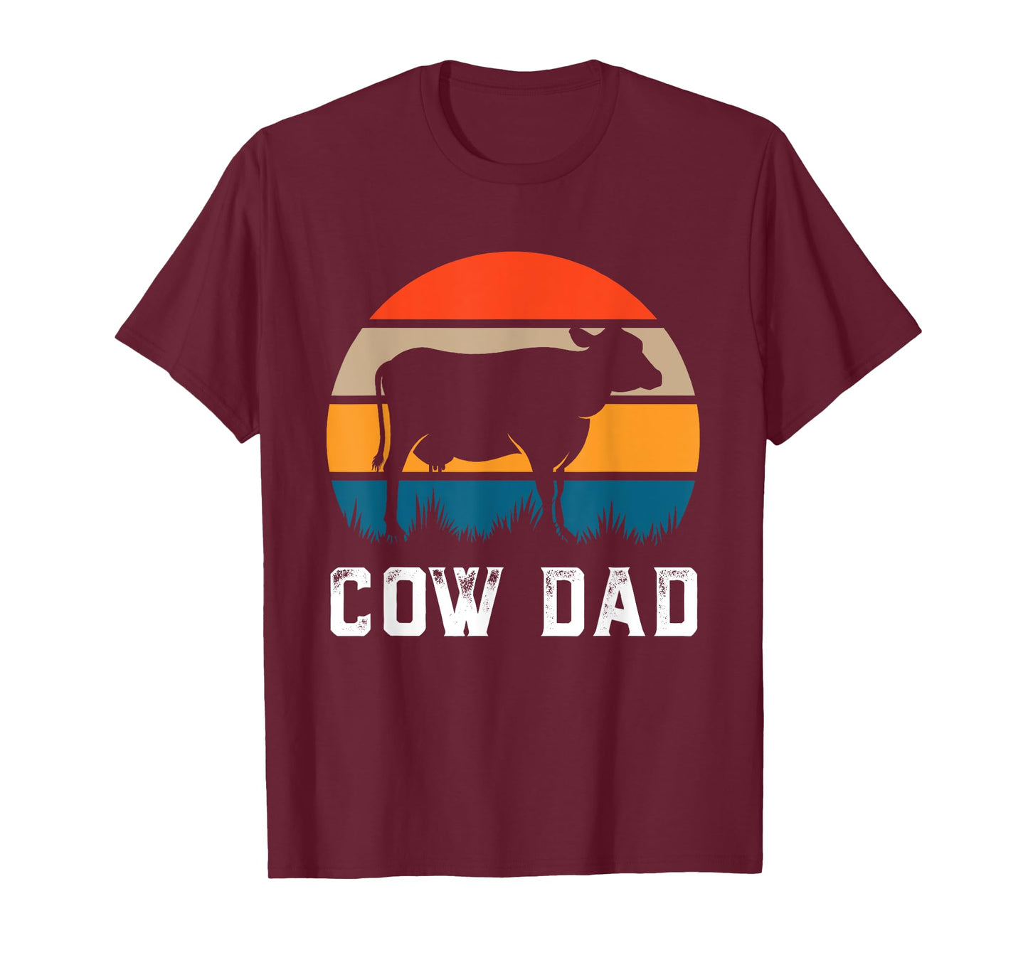Cow Dad Funny Cattle Gift Dairy Farmer Herdsman Cow Lover T-Shirt